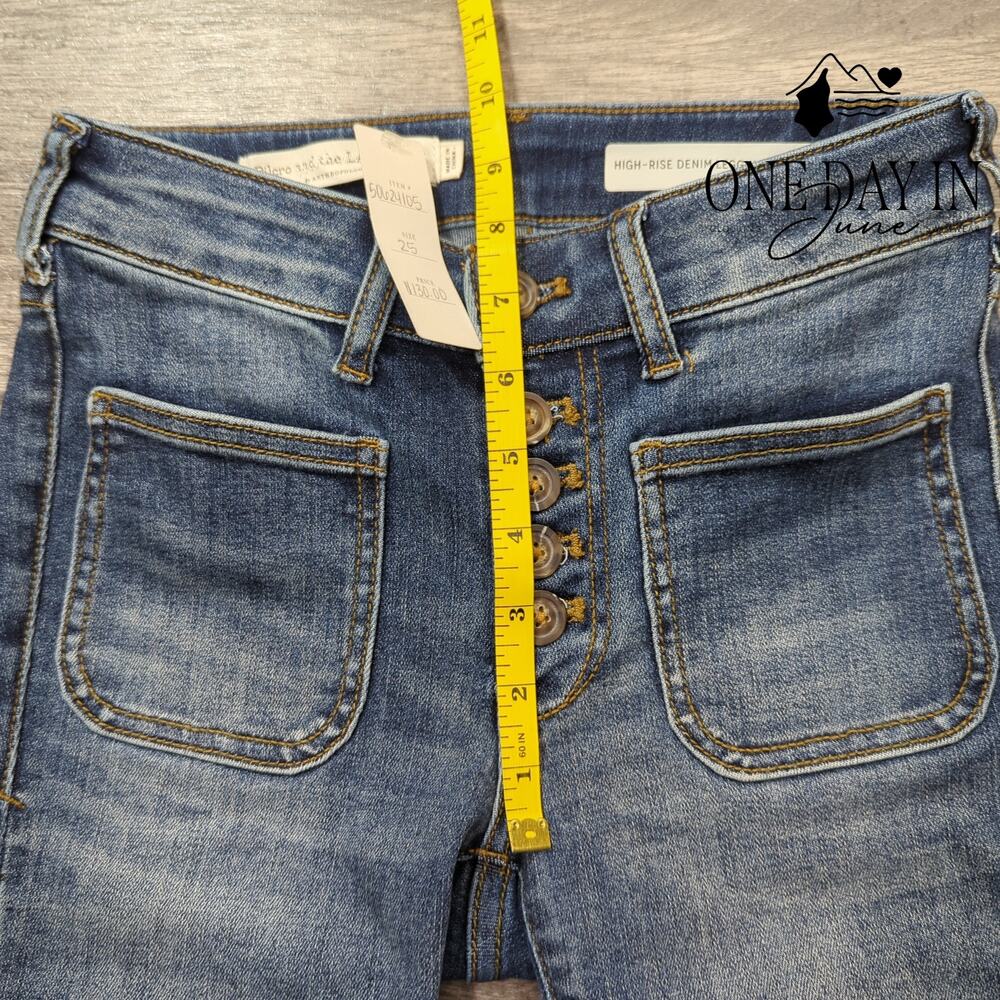 Pilcro and The Letterpress High Rise Denim Jegging Jeans Size 0 (25) - Picture 5 of 8